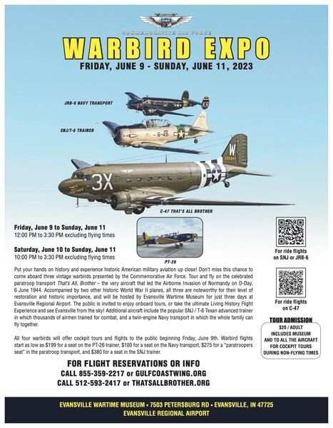 Evansville Wartime Museum Hosting Flights And Tours On Iconic WW2 ...