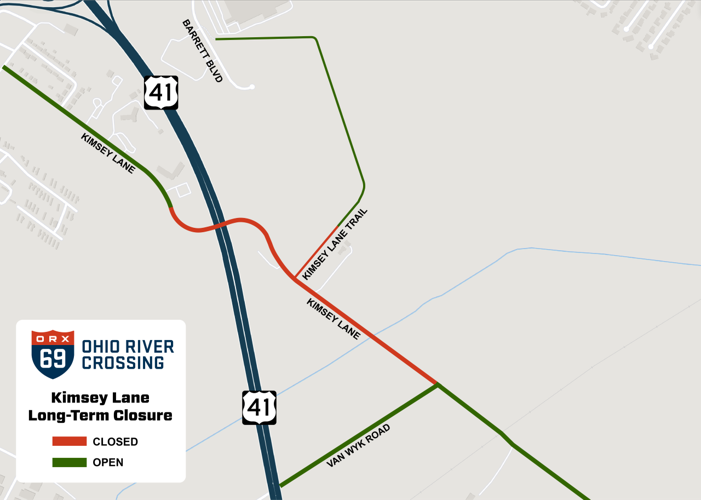 Longterm closure scheduled in Henderson for start of I69 Ohio River