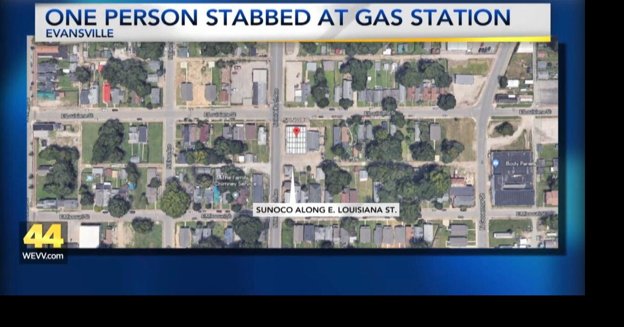 Man stabbed at Evansville gas station Video