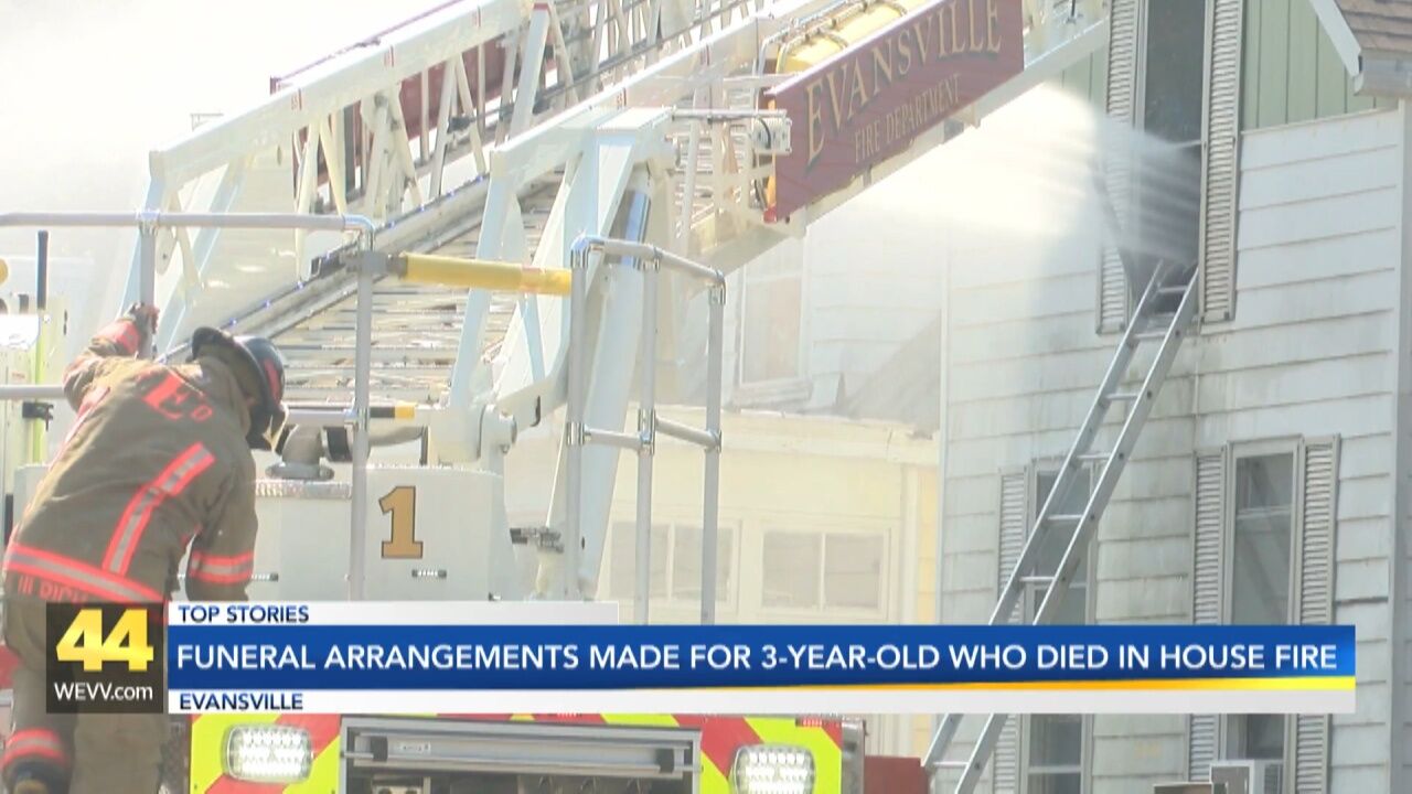 Funeral arrangements made for girl, 3, killed in Evansville house fire