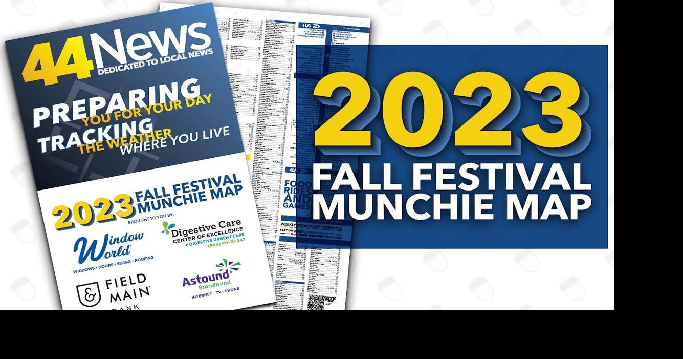 2023 Fall Festival Munchie Map from 44News