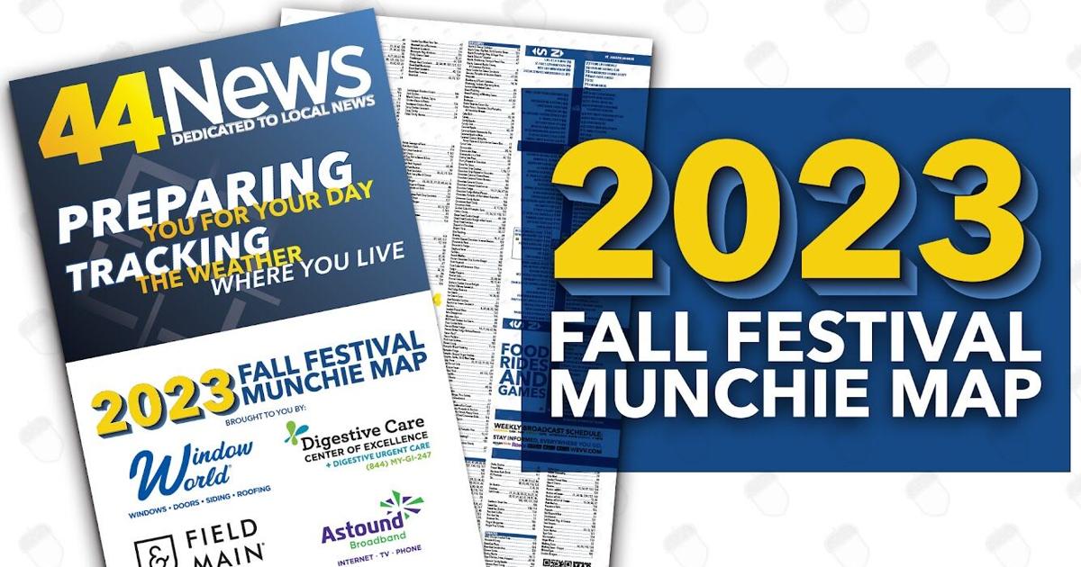 2025 Fall Festival Munchie Map from 44News