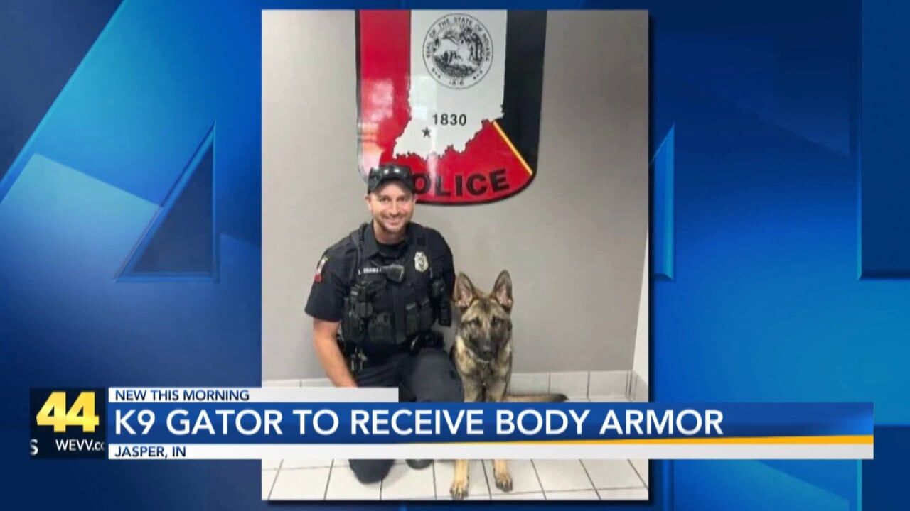 Westerville K9 Bruno receives donation of body armor