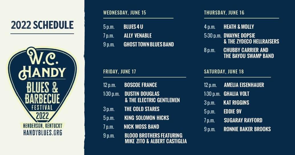 Lineup Announced for 2022 W.C. Handy Blues & Barbecue Festival in