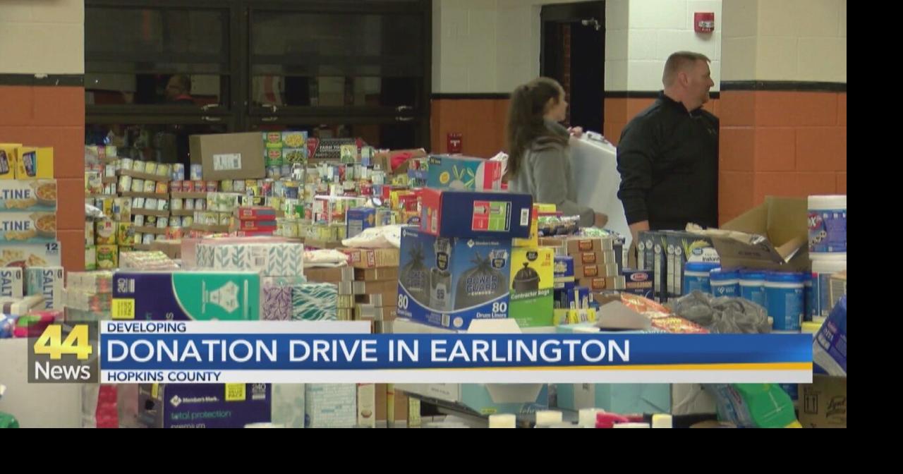Hundreds of Donations Housed at Earlington Elementary School News