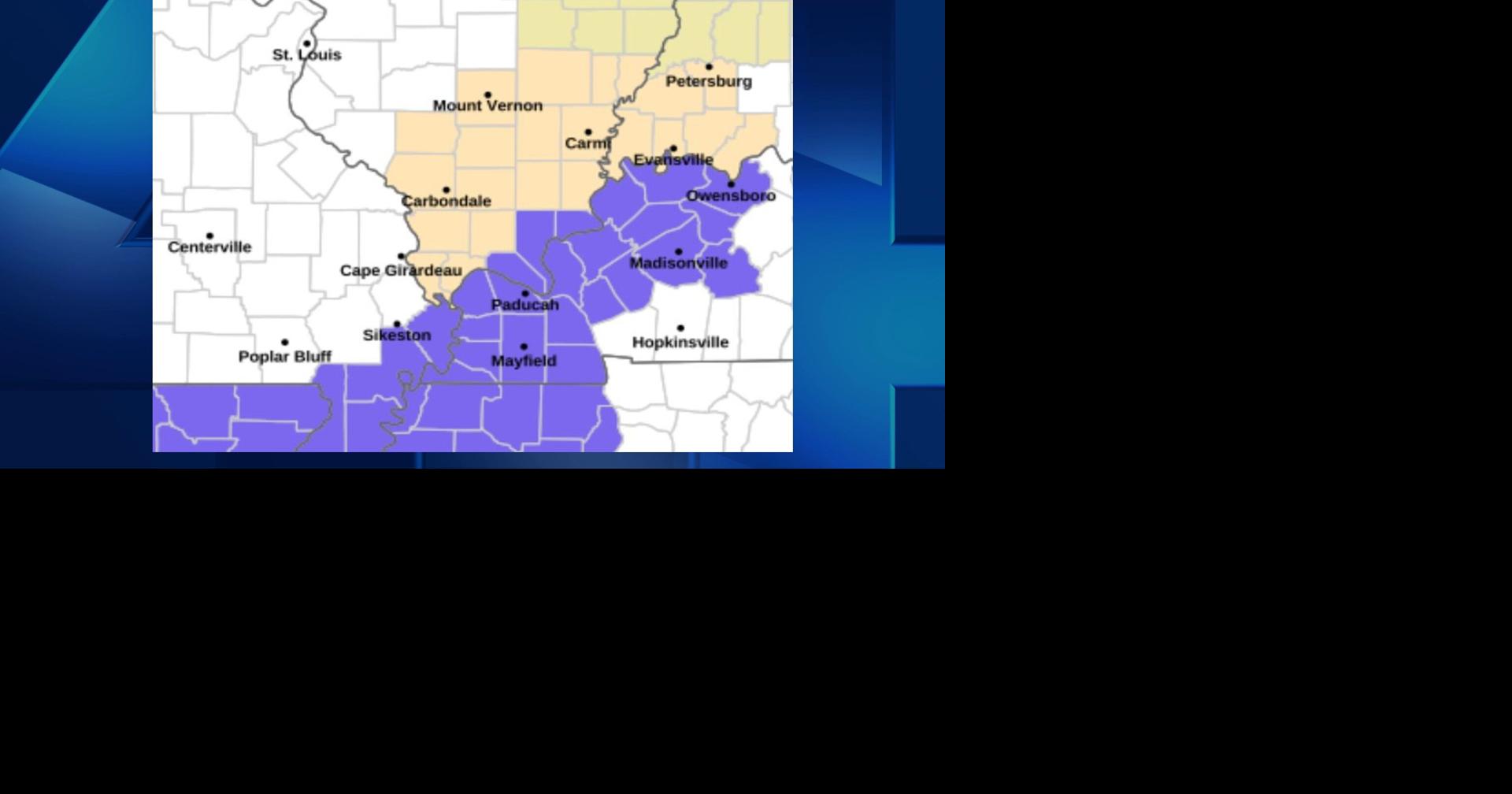 Winter Weather Advisory issued for Kentucky counties, Special Weather Statement for IN, IL counties