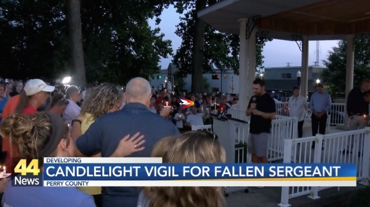 Candlelight Vigil Held For Fallen Tell City Police Sergeant | News ...