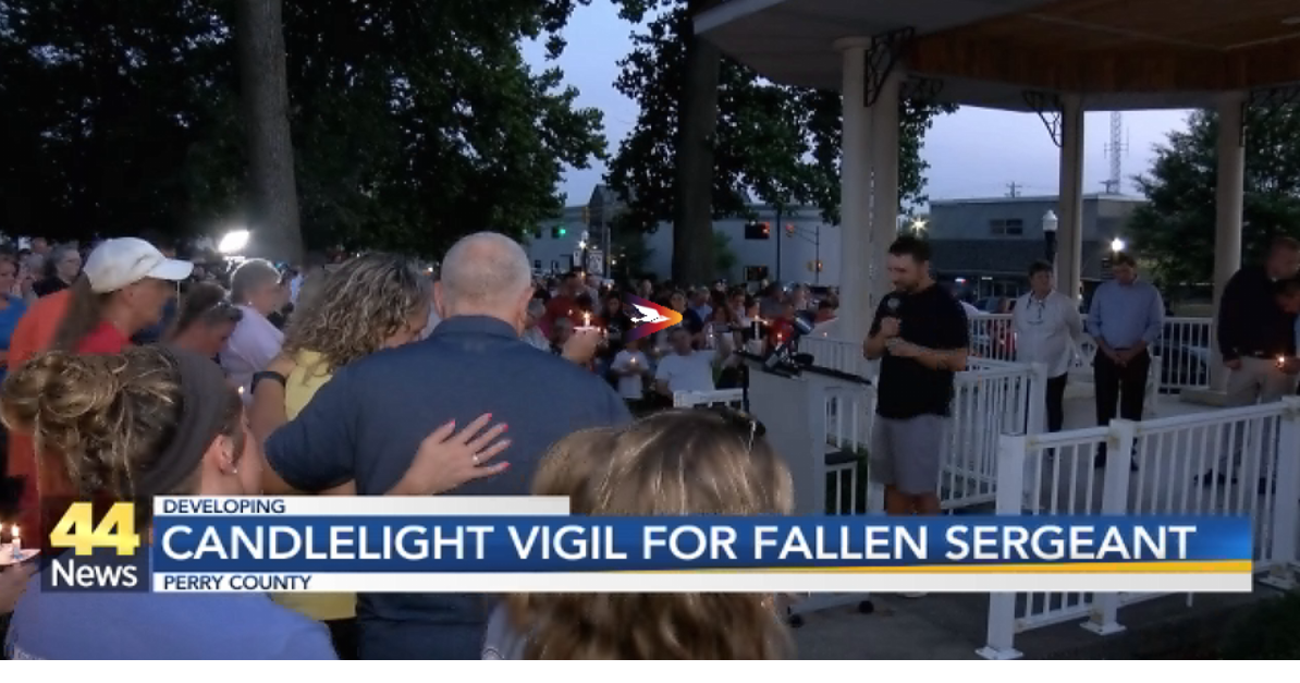 Candlelight vigil held for fallen Tell City police sergeant News