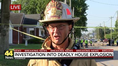 Fire chief provides update on Evansville house explosion
