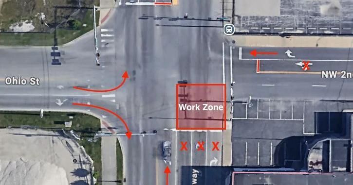 Water main repair could impact downtown Evansville traffic today