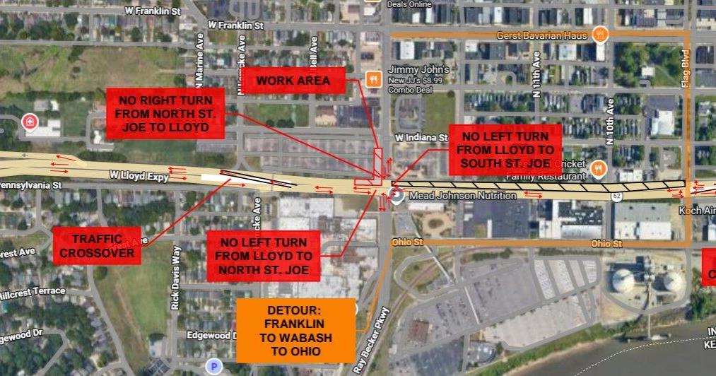 Phase 2 of Lloyd Expressway water line project begins Thursday