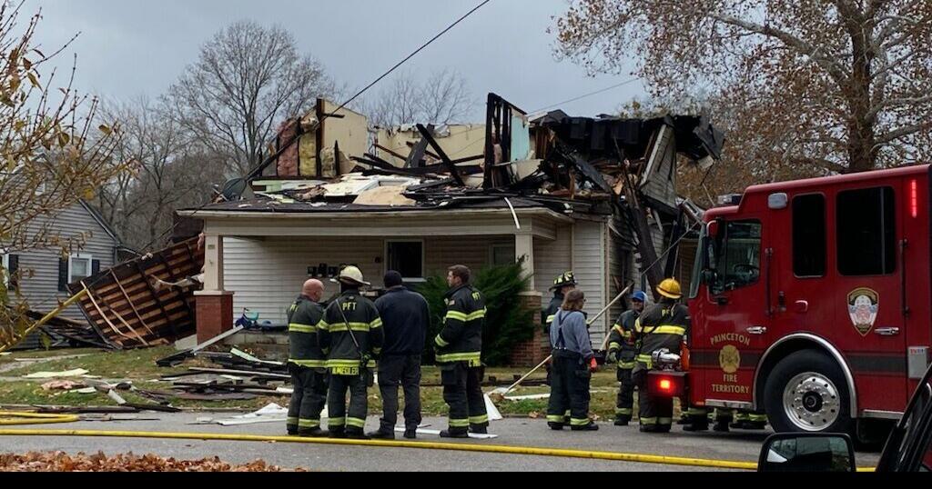 Two injured after house explosion in Princeton Indiana