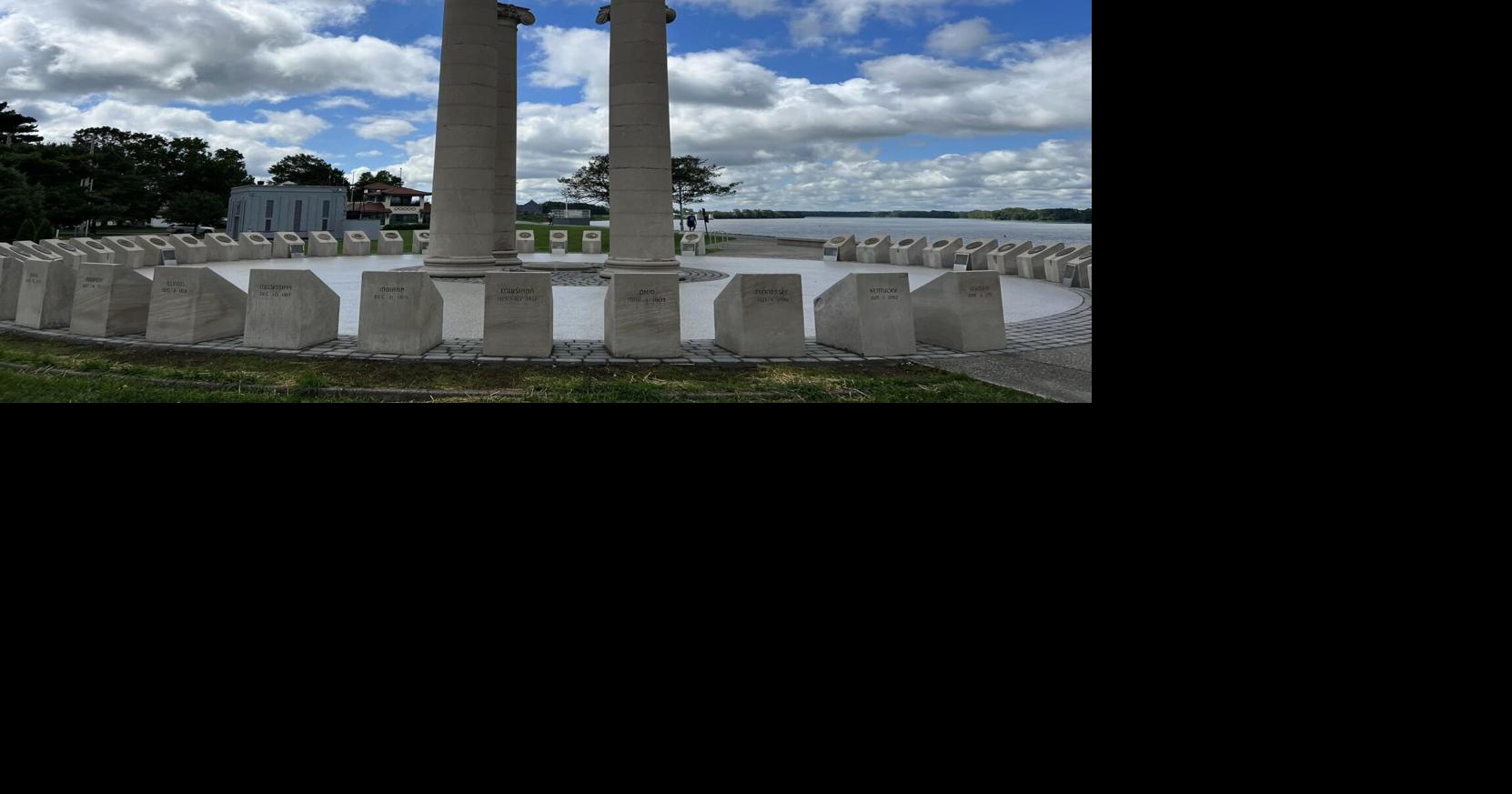 Restoration work completed on Evansville's Four Freedoms Monument
