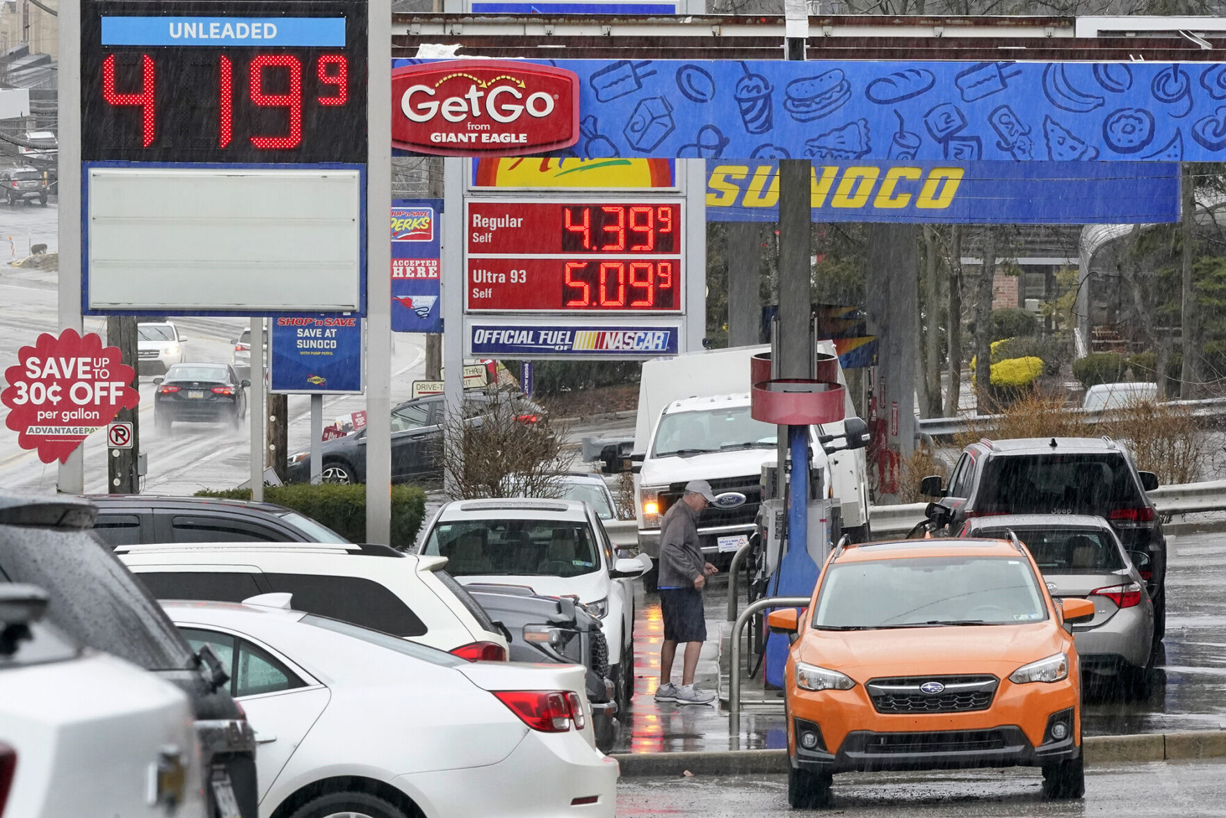 US Gas Hits a Record: $4.14 per Gallon 