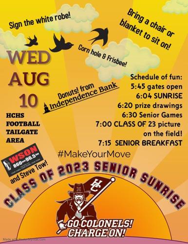Henderson County High School Class of 2023 invited to "Senior Sunrise" this  week | Kentucky | wevv.com