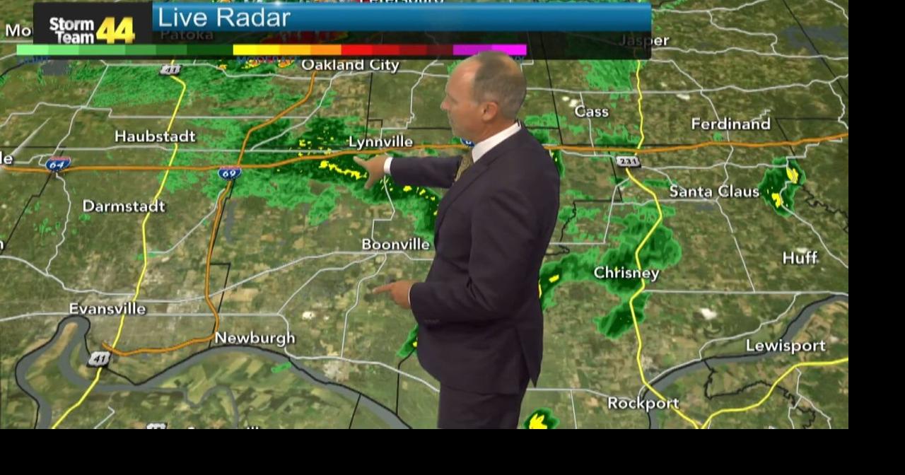 Thunderstorms possible for the next few hours