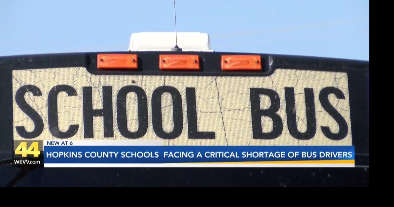 Hopkins County Schools district faces bus driver shortage Kentucky