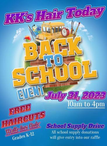 Back-to-school event gives students free haircuts and backpacks