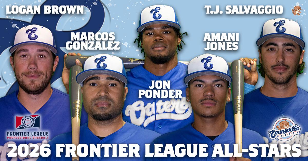 Evansville Otters sends record five players to Frontier League All-Star game