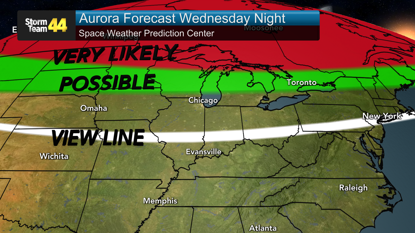 You may be able to see the Northern Lights again tonight! | News | wevv.com, image size:1396x785