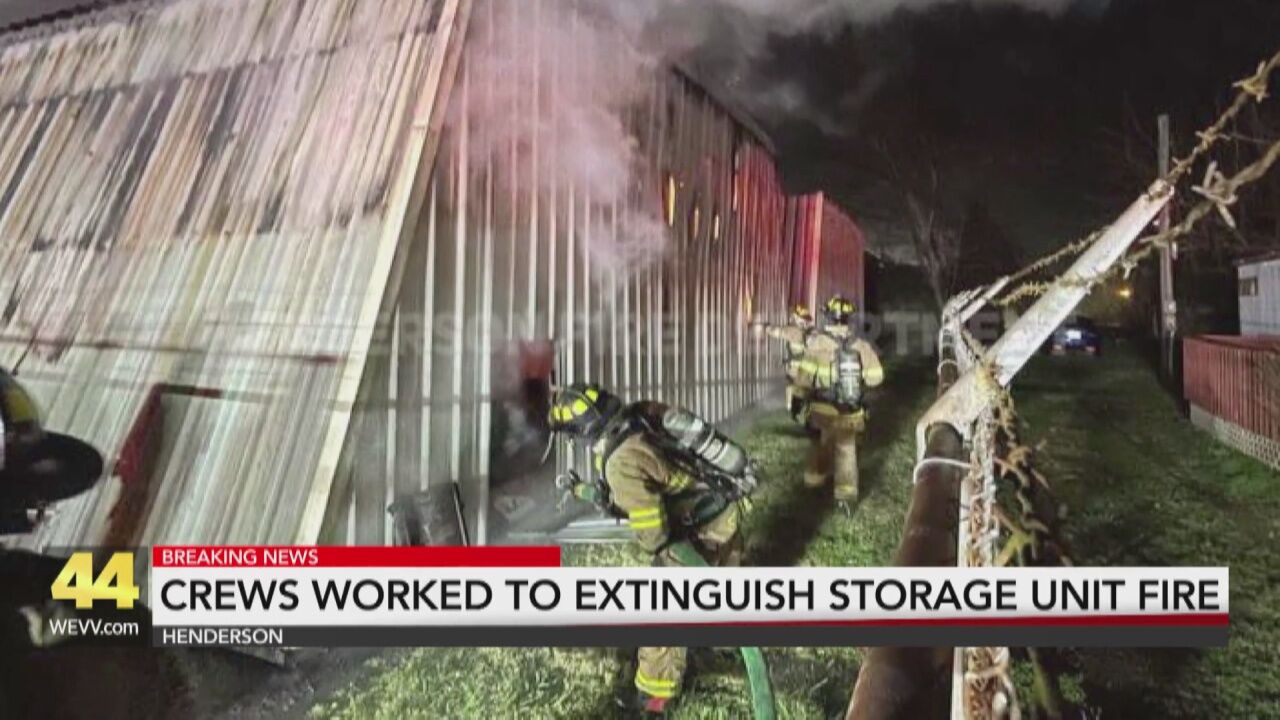 Henderson Fire Crews Battle Friday Morning Blaze At Storage Building ...