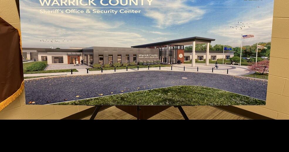 Digital rendering of new Warrick County Sheriff's Office/Jail