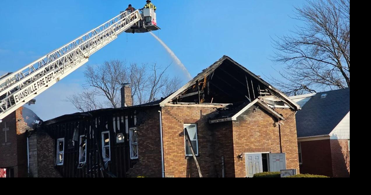 Church scorched by fire in Evansville