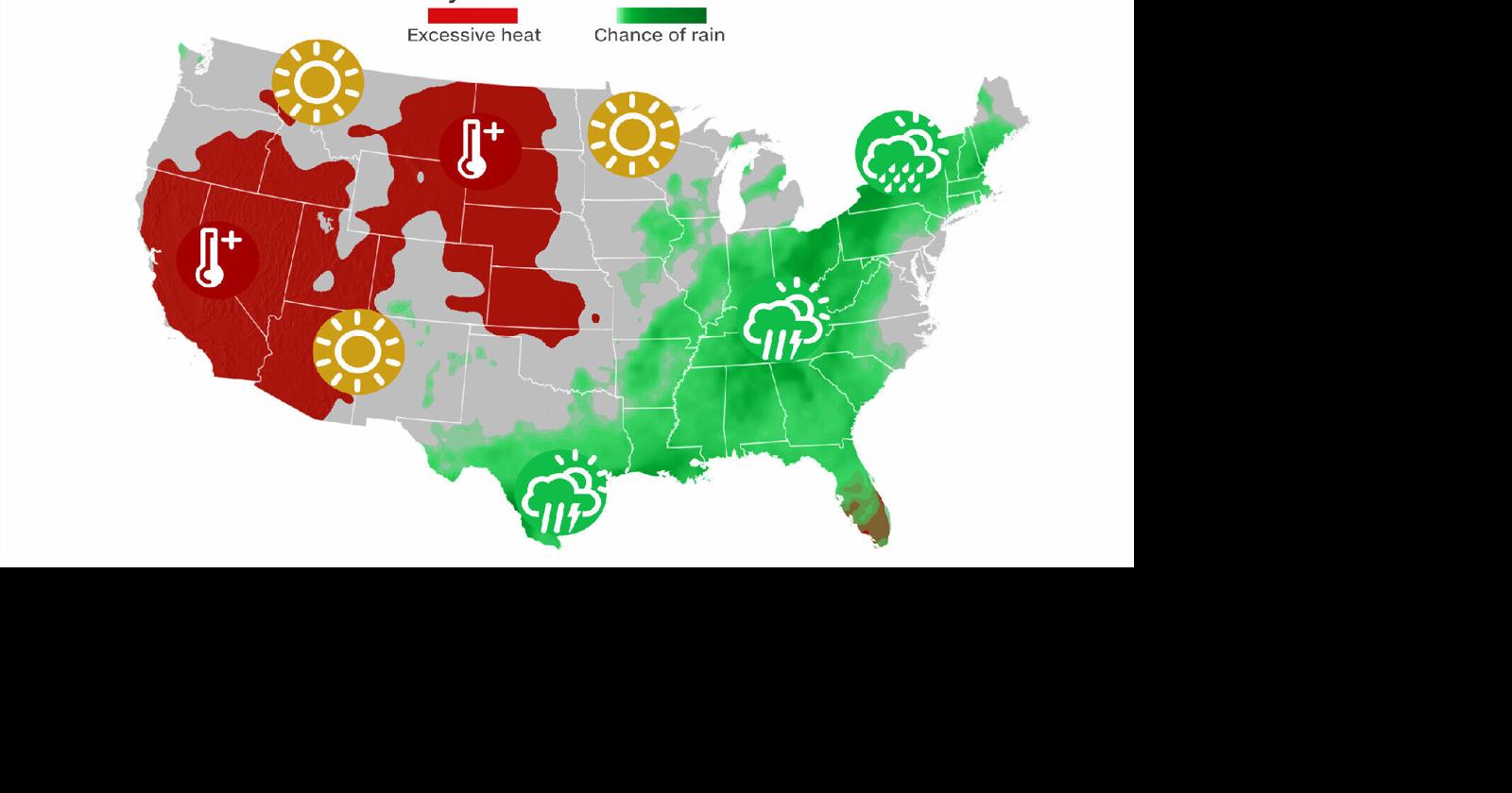 Record heat and flooding What to expect for Labor Day weekend weather