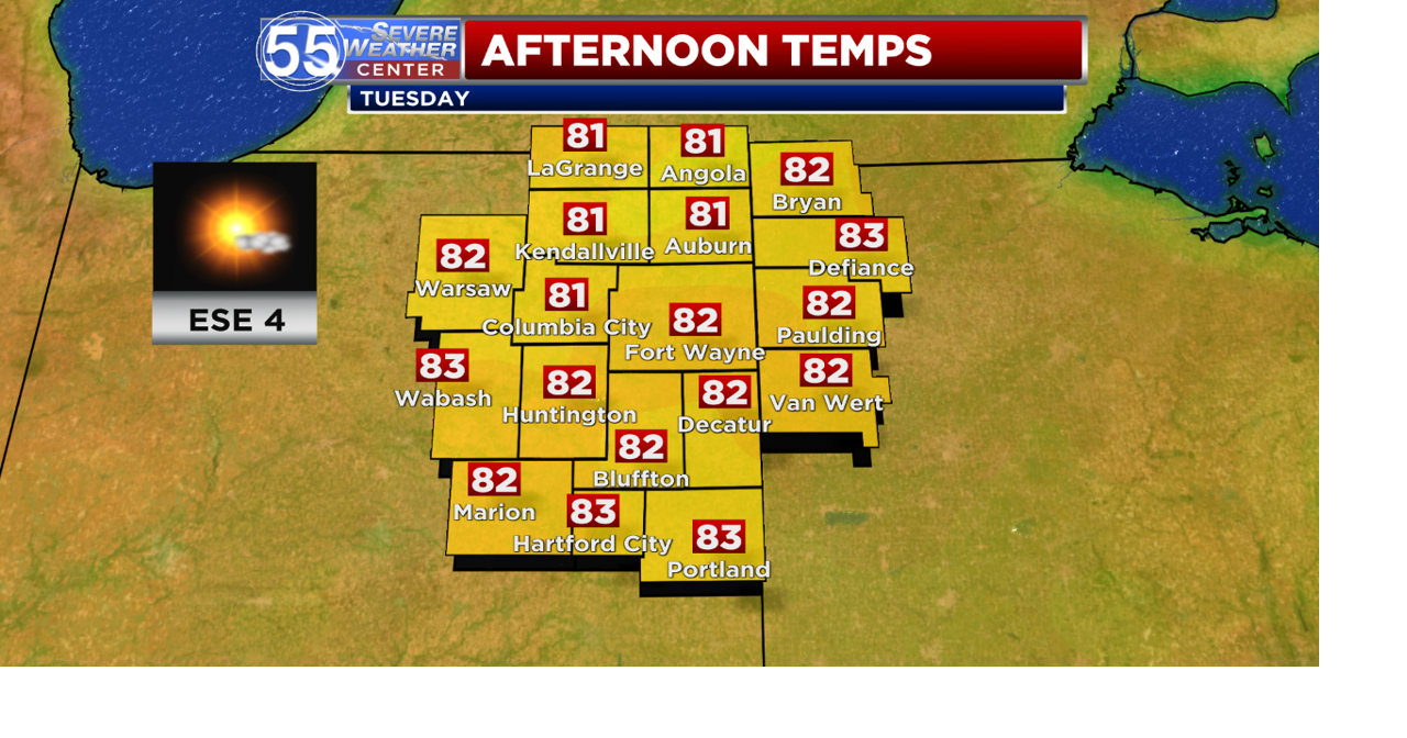 Warm spring temperatures through midweek Top Stories