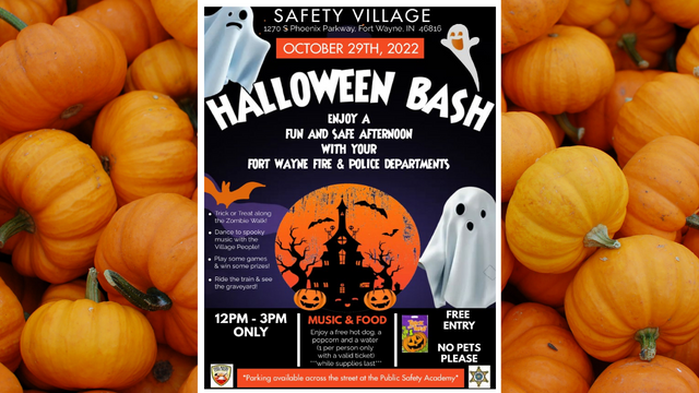 Free Safety Village Halloween Bash To Take Place Saturday Afternoon News Wfft Com
