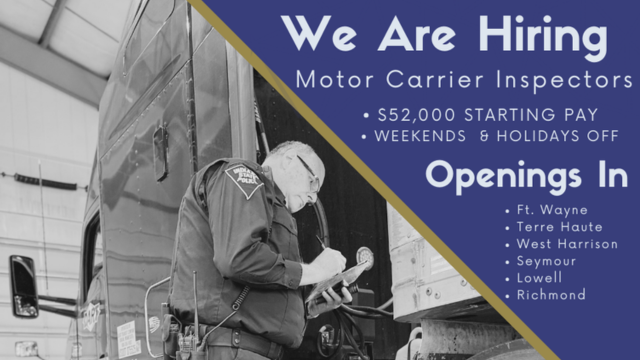 Indiana State Police accepting applications for Motor Carrier Inspectors |  News | wfft.com
