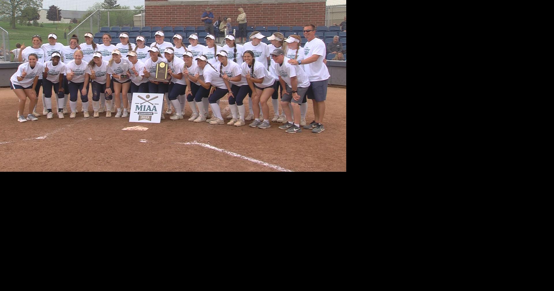 Trine softball claims secondstraight MIAA Tournament title College