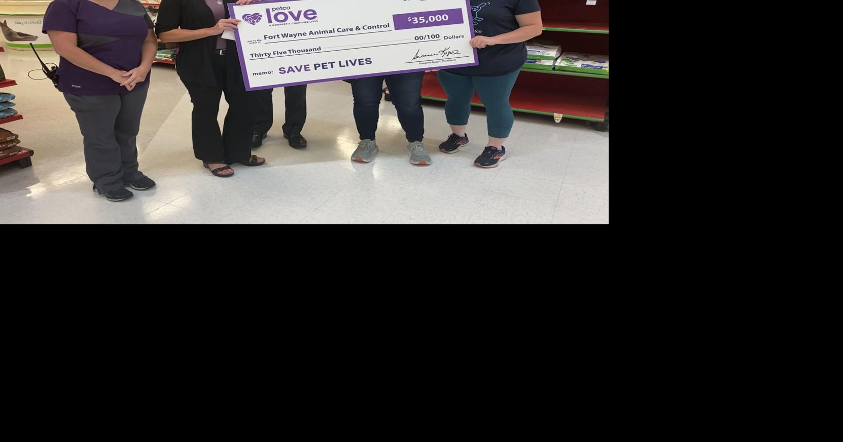 Fort Wayne Animal Care & Control receives 35,000 grant from Petco Love