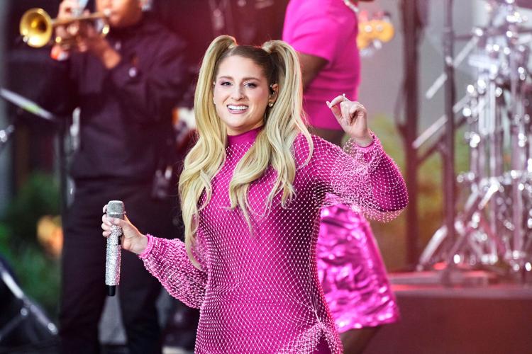 Meghan Trainor dazzles in a sparkling blazer dress as she accepts inaugural  Rolling Stone Sound of the Year award for her hit Made You Look at 2023  Streamy Awards