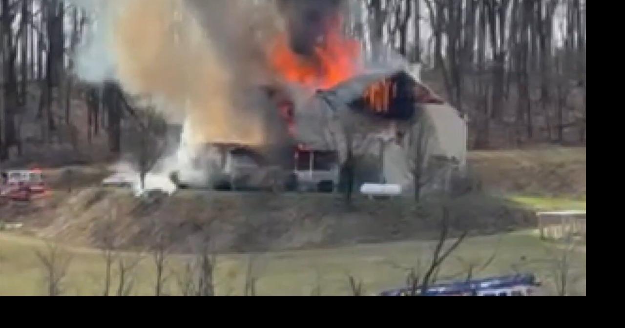 Firefighters struggle with water supply fighting Perry Twp. fire ...
