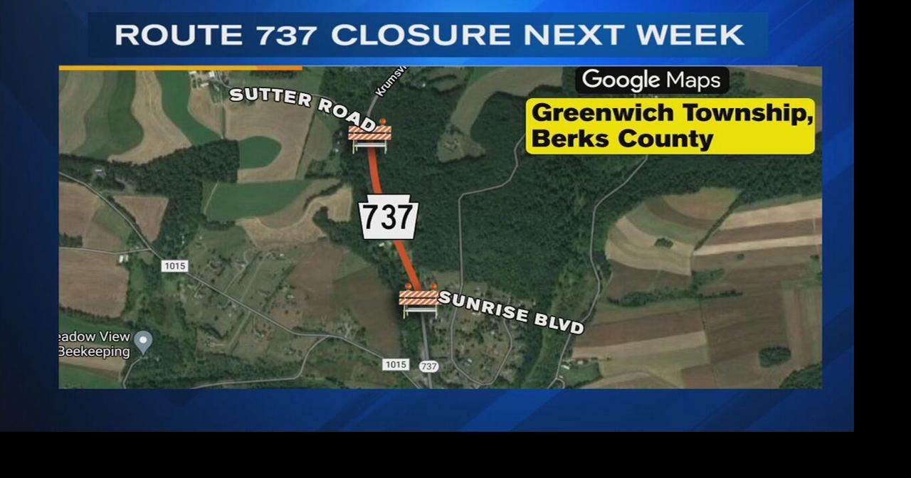Closures expected for Rt. 737 in Greenwich Twp., crews making repairs