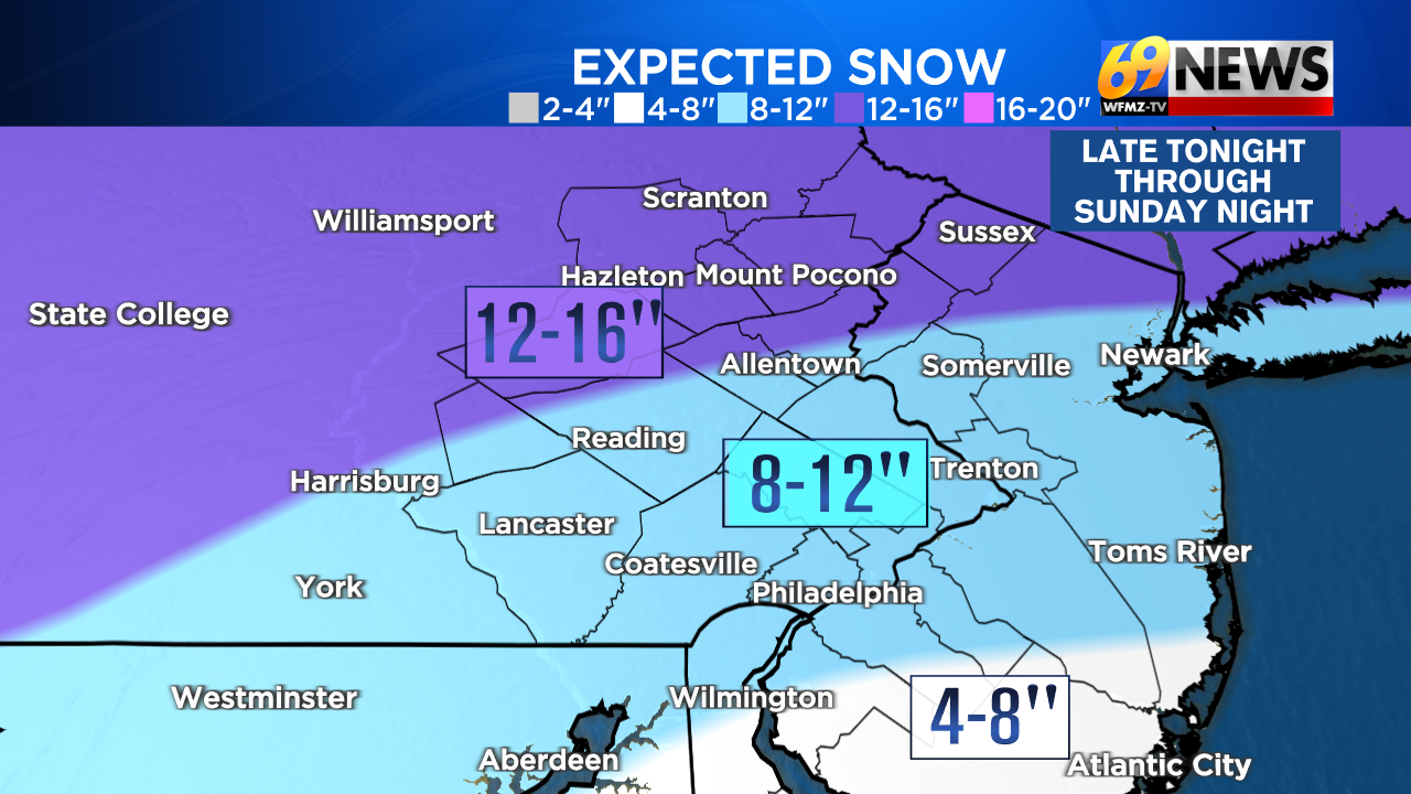 Major winter storm still set to impact the region Sunday; bitter cold ...