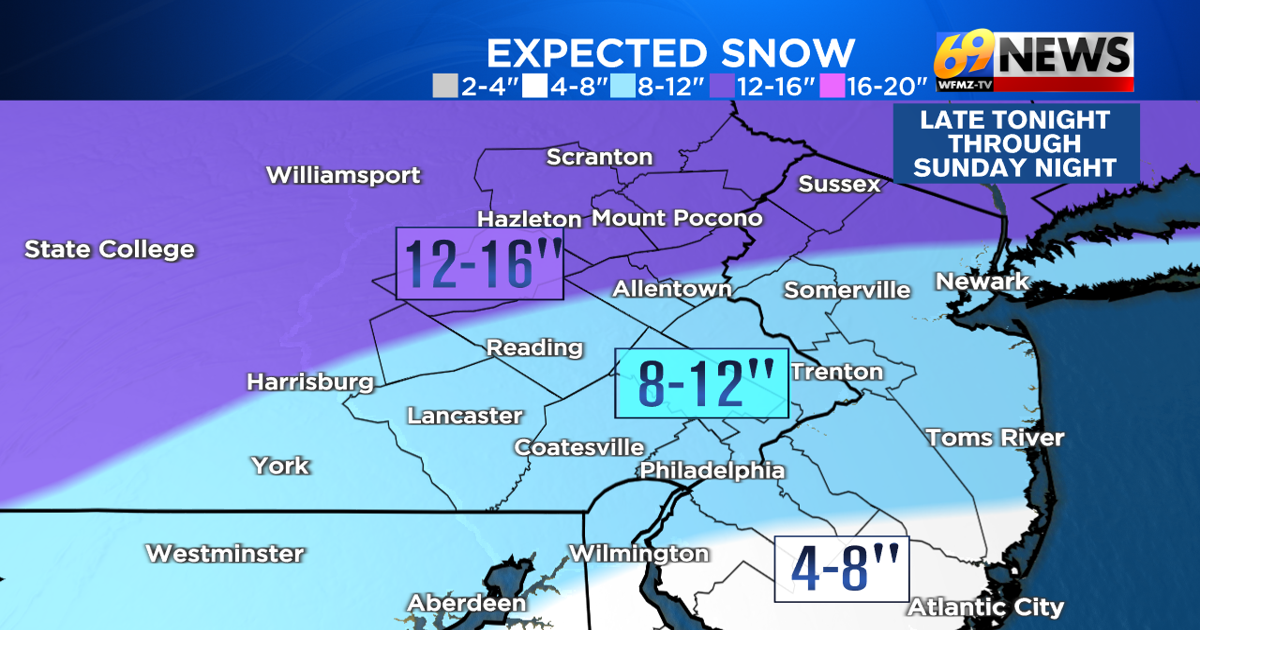 Major winter storm still set to impact the region Sunday; bitter cold ...