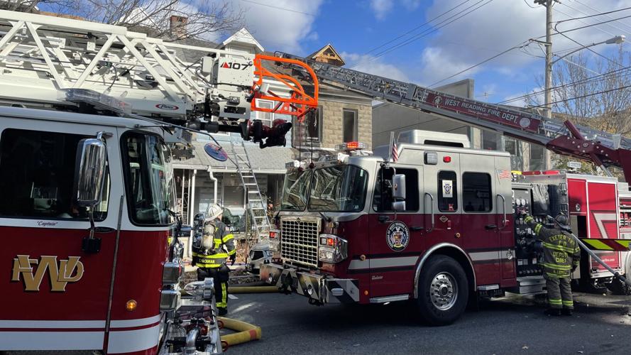 Firefighters battle 2-alarm blaze in West Reading | Berks Regional News ...