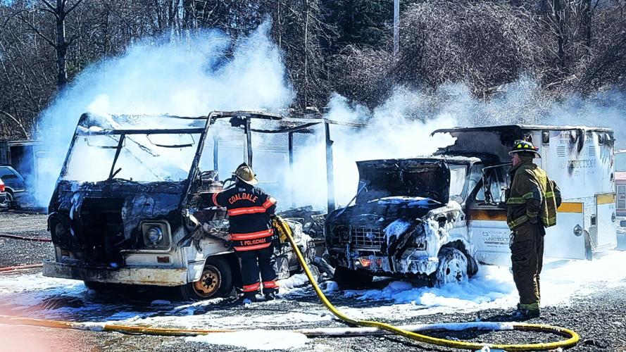 Firefighters in Schuylkill County work to put out two vehicle fires ...