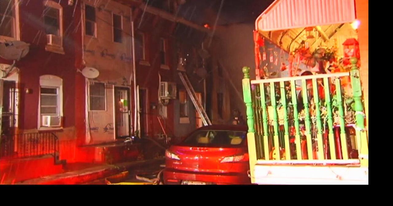 Firefighters battle blaze in Reading rowhome | Berks Regional News ...
