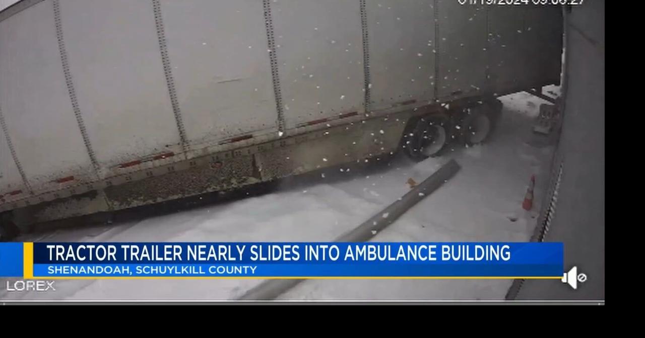 Tractor trailer almost hits building | Video | wfmz.com