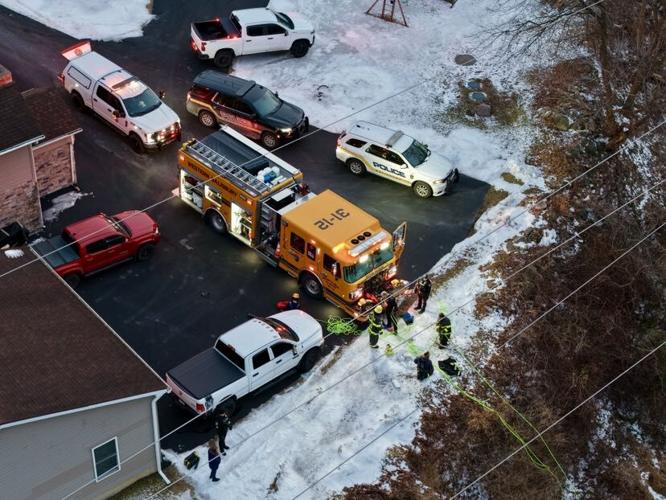 Driver taken to hospital in Lehigh County after vehicle plunges down ...