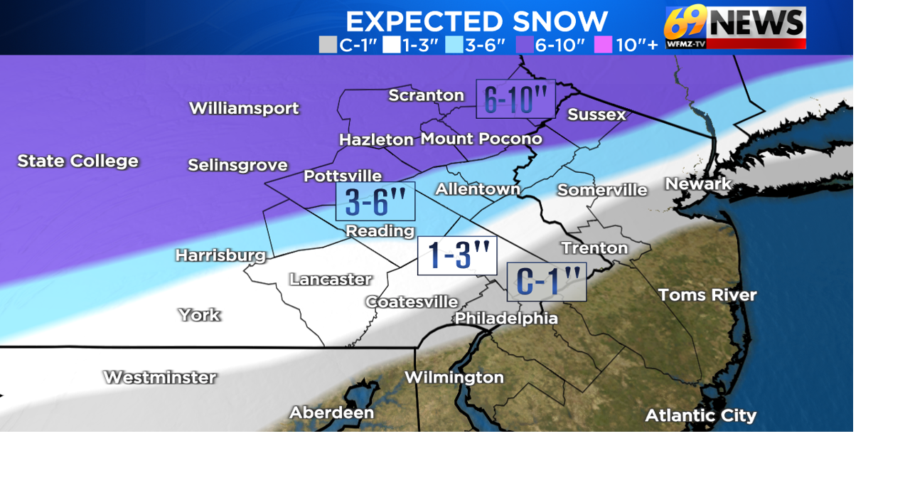 ️ Saturday evening forecast: Snow changes to, mixes with sleet and rain ...