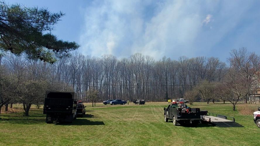 Crews battle large brush fire in eastern Berks County | Berks Regional ...