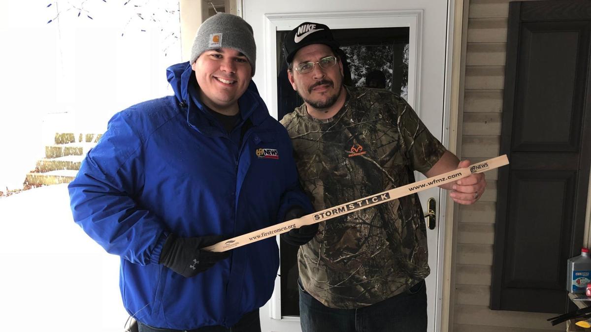 Jim Vasil delivers 69 News StormStick
