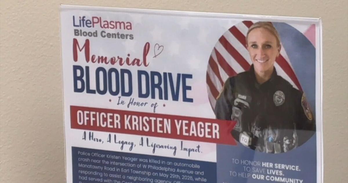 Blood drive underway in honor of fallen Central Berks Officer Yeager