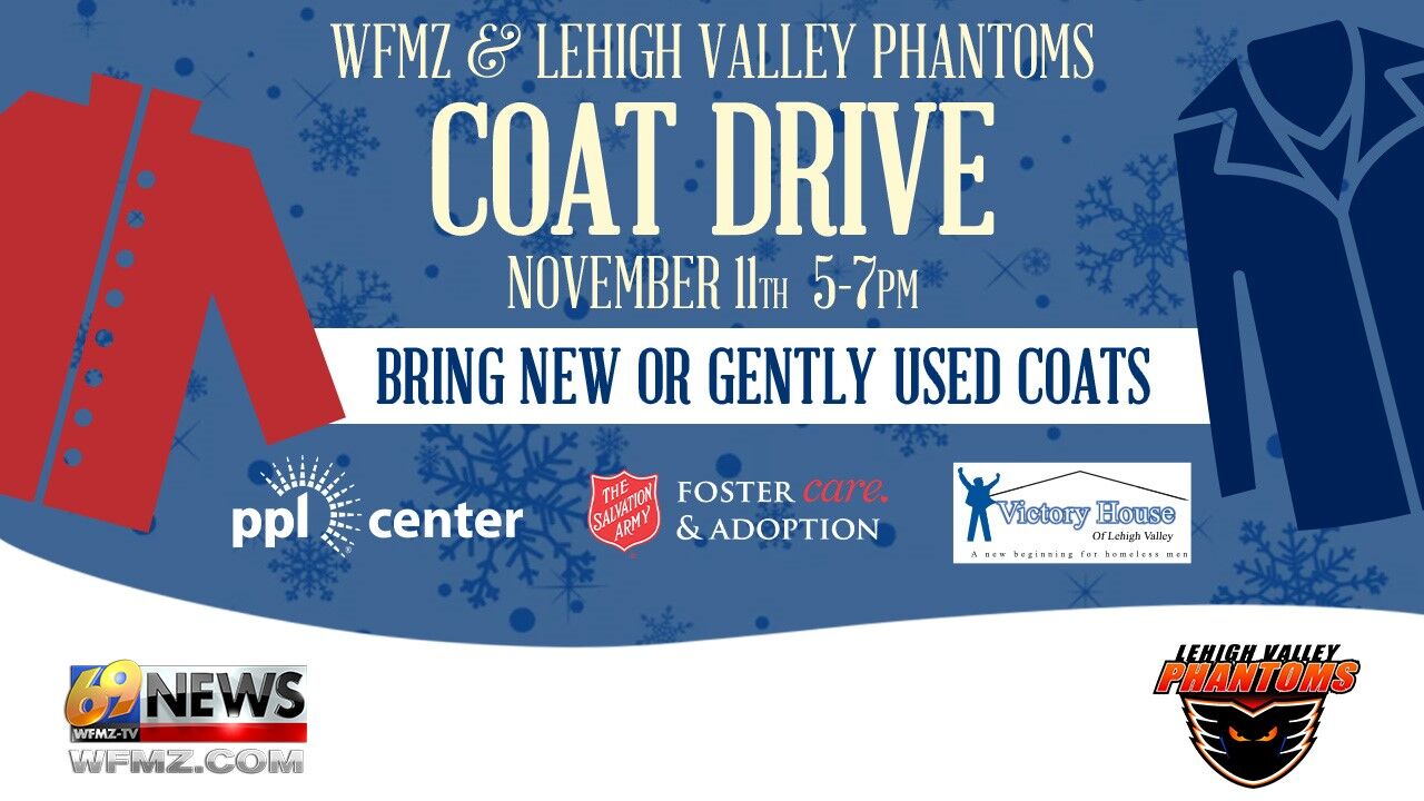 WFMZ And Lehigh Valley Phantoms Coat Drive Returns Nov. 11 | Lehigh ...