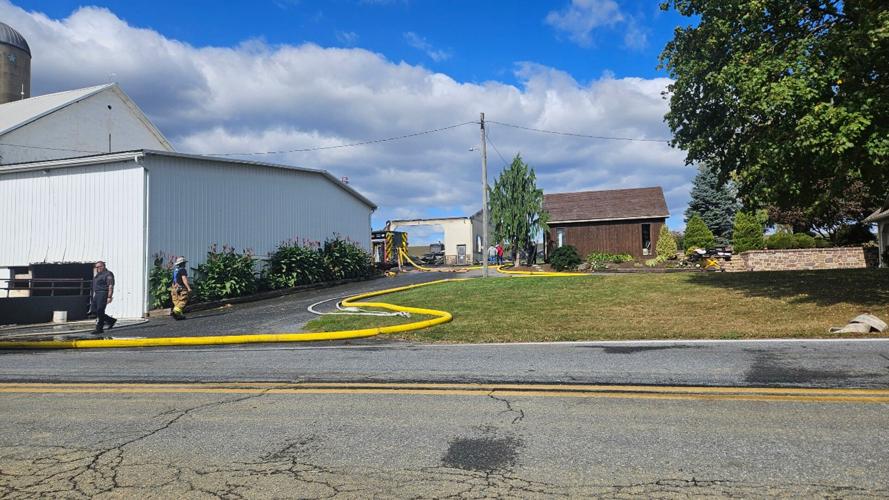 Wind fuels flames as fire tears through barn in Spring | Northern Berks ...
