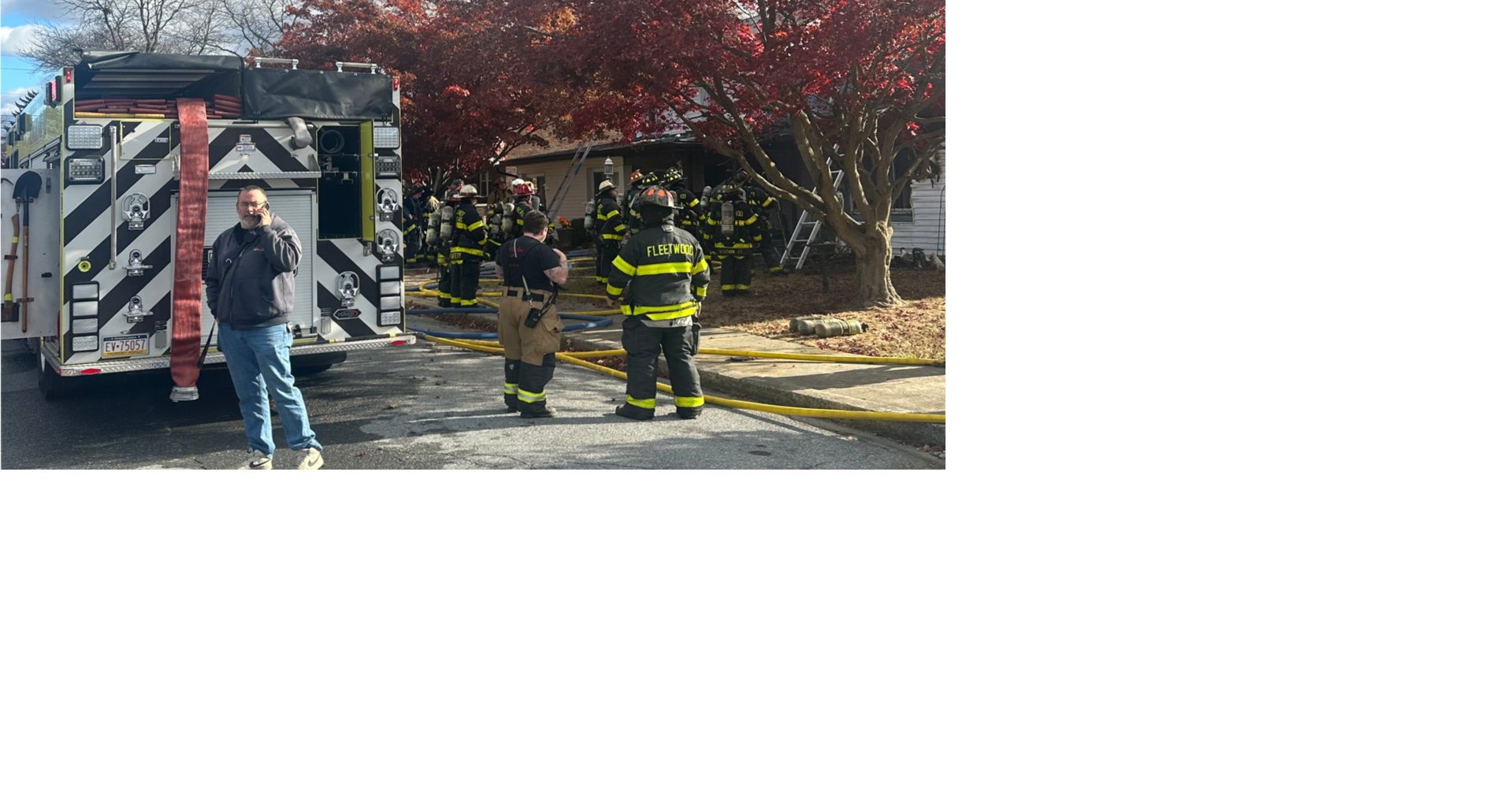 Several pets die and 2 people hospitalized in Fleetwood fire | Berks Regional News
